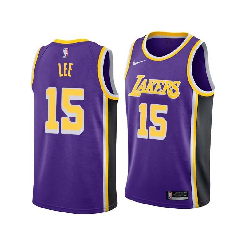 Purple Butch Lee Twill Basketball Jersey -Lakers #15 Lee Twill Jerseys, FREE SHIPPING