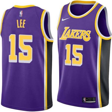 Purple Butch Lee Twill Basketball Jersey -Lakers #15 Lee Twill Jerseys, FREE SHIPPING