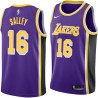 Purple John Salley Twill Basketball Jersey -Lakers #16 Salley Twill Jerseys, FREE SHIPPING