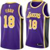 Purple Arnie Ferrin Twill Basketball Jersey -Lakers #18 Ferrin Twill Jerseys, FREE SHIPPING