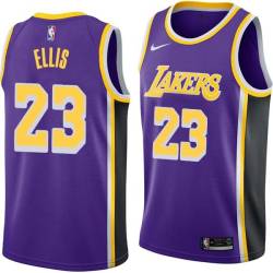 Purple Boo Ellis Twill Basketball Jersey -Lakers #23 Ellis Twill Jerseys, FREE SHIPPING