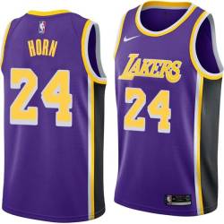 Purple Ron Horn Twill Basketball Jersey -Lakers #24 Horn Twill Jerseys, FREE SHIPPING