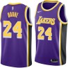 Purple Ron Boone Twill Basketball Jersey -Lakers #24 Boone Twill Jerseys, FREE SHIPPING