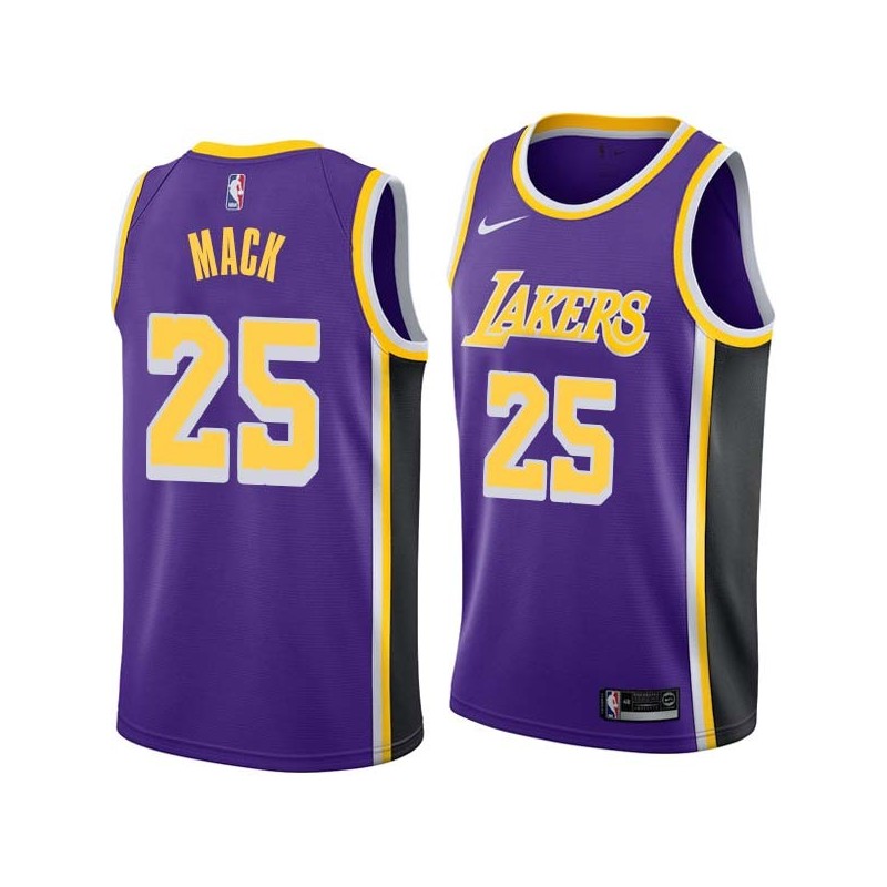 Purple Ollie Mack Twill Basketball Jersey -Lakers #25 Mack Twill Jerseys, FREE SHIPPING