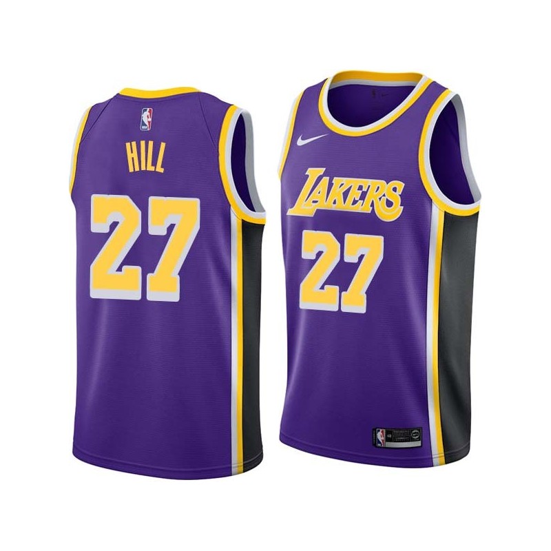 Purple Jordan Hill Twill Basketball Jersey -Lakers #27 Hill Twill Jerseys, FREE SHIPPING