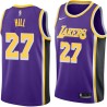 Purple Jordan Hill Twill Basketball Jersey -Lakers #27 Hill Twill Jerseys, FREE SHIPPING