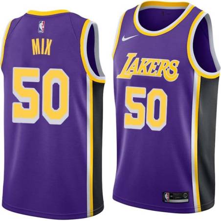 Purple Steve Mix Twill Basketball Jersey -Lakers #50 Mix Twill Jerseys, FREE SHIPPING