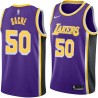 Purple Robert Sacre Twill Basketball Jersey -Lakers #50 Sacre Twill Jerseys, FREE SHIPPING