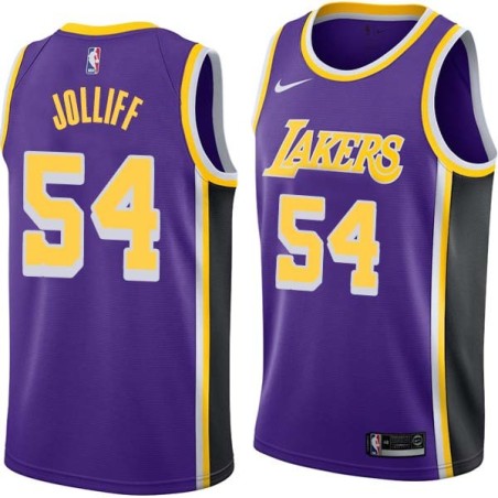 Purple Howie Jolliff Twill Basketball Jersey -Lakers #54 Jolliff Twill Jerseys, FREE SHIPPING