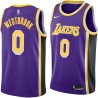 Purple Russell Westbrook Lakers #0 Twill Basketball Jersey FREE SHIPPING