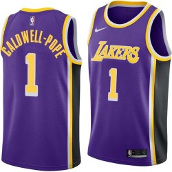 Purple Kentavious Caldwell-Pope Lakers #1 Twill Basketball Jersey FREE SHIPPING