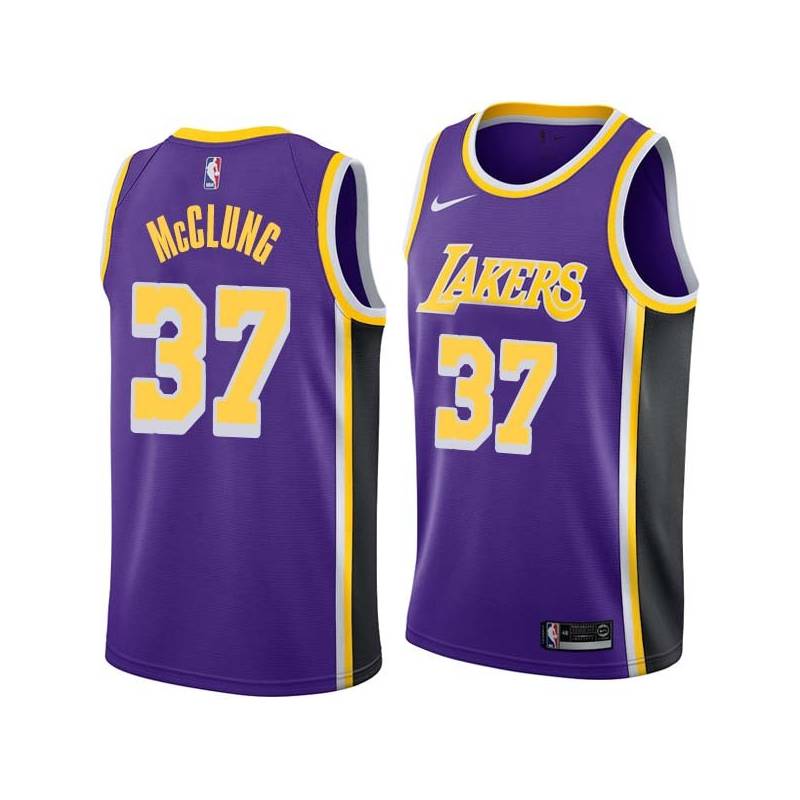 Purple Mac McClung Lakers #37 Twill Basketball Jersey FREE SHIPPING