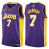 Purple2 Sam Jacobson Twill Basketball Jersey -Lakers #7 Jacobson Twill Jerseys, FREE SHIPPING