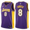 Purple2 Doug Christie Twill Basketball Jersey -Lakers #8 Christie Twill Jerseys, FREE SHIPPING