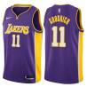 Purple2 Gail Goodrich Twill Basketball Jersey -Lakers #11 Goodrich Twill Jerseys, FREE SHIPPING