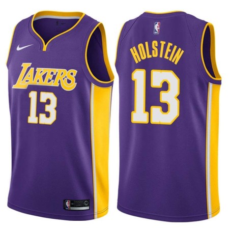 Purple2 Jim Holstein Twill Basketball Jersey -Lakers #13 Holstein Twill Jerseys, FREE SHIPPING