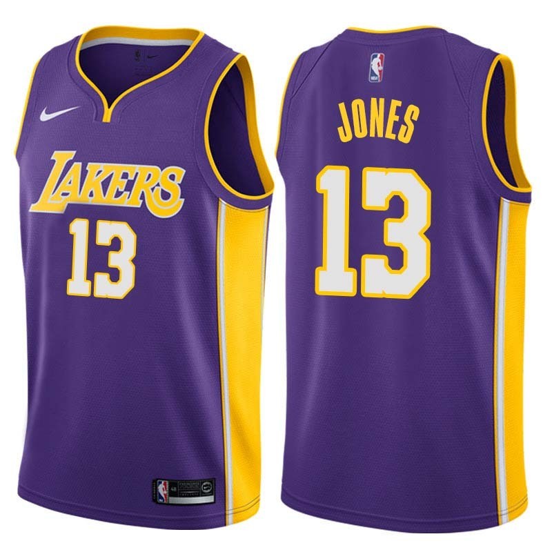 Purple2 Dwight Jones Twill Basketball Jersey -Lakers #13 Jones Twill Jerseys, FREE SHIPPING