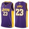 Purple2 Jim Barnes Twill Basketball Jersey -Lakers #23 Barnes Twill Jerseys, FREE SHIPPING