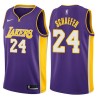 Purple2 Herm Schaefer Twill Basketball Jersey -Lakers #24 Schaefer Twill Jerseys, FREE SHIPPING