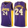 Purple2 Kermit Washington Twill Basketball Jersey -Lakers #24 Washington Twill Jerseys, FREE SHIPPING