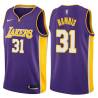 Purple2 Kurt Rambis Twill Basketball Jersey -Lakers #31 Rambis Twill Jerseys, FREE SHIPPING
