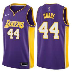 Purple2 Chuck Share Twill Basketball Jersey -Lakers #44 Share Twill Jerseys, FREE SHIPPING