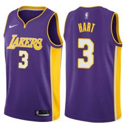 Purple2 Josh Hart Lakers #3 Twill Basketball Jersey FREE SHIPPING