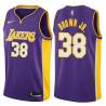 Purple2 Chaundee Brown Jr. Lakers #38 Twill Basketball Jersey FREE SHIPPING