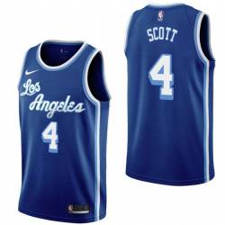 Royal Classic Byron Scott Twill Basketball Jersey -Lakers #4 Scott Twill Jerseys, FREE SHIPPING