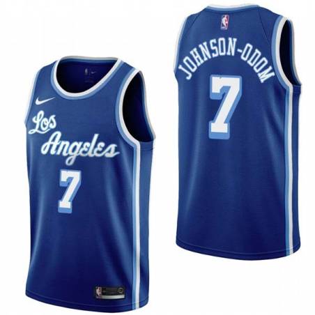 Royal Classic Darius Johnson-Odom Twill Basketball Jersey -Lakers #7 Johnson-Odom Twill Jerseys, FREE SHIPPING