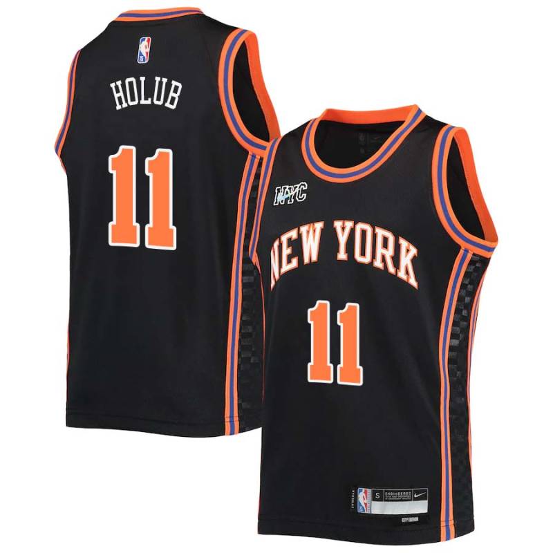 2021-22City Dick Holub Twill Basketball Jersey -Knicks #11 Holub Twill Jerseys, FREE SHIPPING