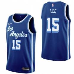 Royal Classic Butch Lee Twill Basketball Jersey -Lakers #15 Lee Twill Jerseys, FREE SHIPPING