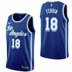 Royal Classic Arnie Ferrin Twill Basketball Jersey -Lakers #18 Ferrin Twill Jerseys, FREE SHIPPING