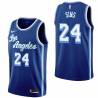 Royal Classic Bob Sims Twill Basketball Jersey -Lakers #24 Sims Twill Jerseys, FREE SHIPPING