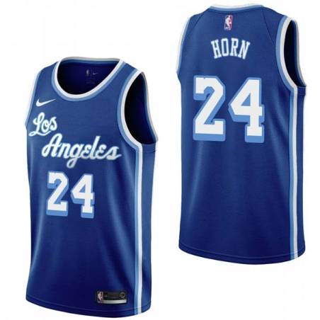 Royal Classic Ron Horn Twill Basketball Jersey -Lakers #24 Horn Twill Jerseys, FREE SHIPPING