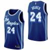 Royal Classic Adrian Branch Twill Basketball Jersey -Lakers #24 Branch Twill Jerseys, FREE SHIPPING