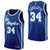 Royal Classic Clyde Lovellette Twill Basketball Jersey -Lakers #34 Lovellette Twill Jerseys, FREE SHIPPING