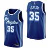 Royal Classic Rudy LaRusso Twill Basketball Jersey -Lakers #35 LaRusso Twill Jerseys, FREE SHIPPING