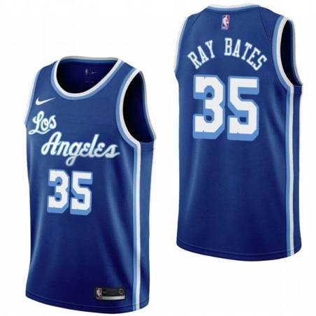 Royal Classic Billy Ray Bates Twill Basketball Jersey -Lakers #35 Bates Twill Jerseys, FREE SHIPPING