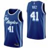 Royal Classic Glen Rice Twill Basketball Jersey -Lakers #41 Rice Twill Jerseys, FREE SHIPPING