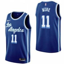 Royal Classic Malik Monk Lakers #11 Twill Basketball Jersey FREE SHIPPING