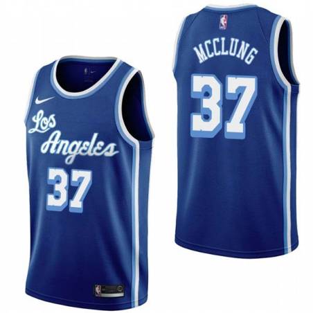 Royal Classic Mac McClung Lakers #37 Twill Basketball Jersey FREE SHIPPING