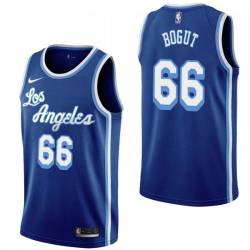 Royal Classic Andrew Bogut Lakers #66 Twill Basketball Jersey FREE SHIPPING