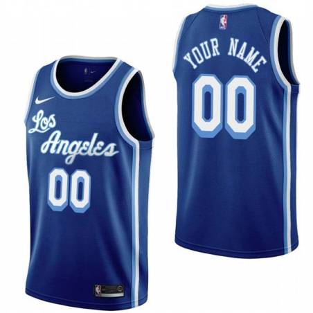 Royal Classic Customized Los Angeles Lakers Twill Basketball Jersey FREE SHIPPING