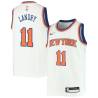 White Marcus Landry Twill Basketball Jersey -Knicks #11 Landry Twill Jerseys, FREE SHIPPING