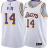 White Ray Felix Twill Basketball Jersey -Lakers #14 Felix Twill Jerseys, FREE SHIPPING