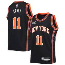 2021-22City Cleanthony Early Twill Basketball Jersey -Knicks #11 Early Twill Jerseys, FREE SHIPPING