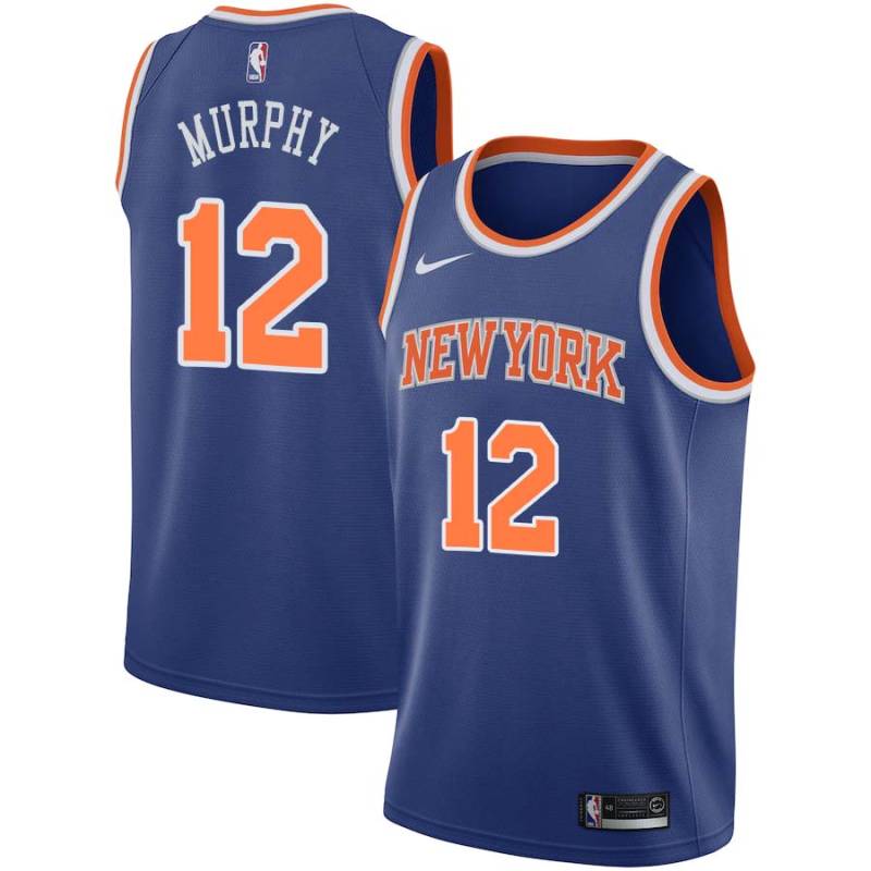 Blue John Murphy Twill Basketball Jersey -Knicks #12 Murphy Twill Jerseys, FREE SHIPPING