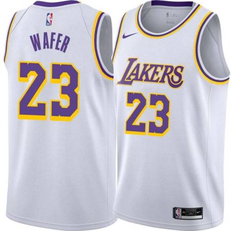 White Von Wafer Twill Basketball Jersey -Lakers #23 Wafer Twill Jerseys, FREE SHIPPING