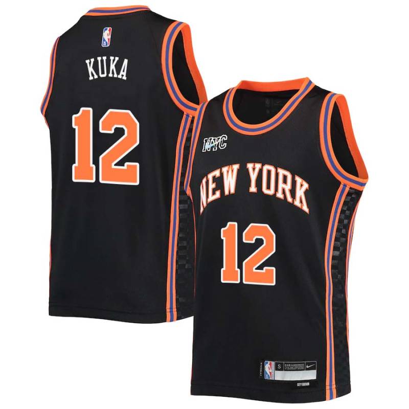 2021-22City Ray Kuka Twill Basketball Jersey -Knicks #12 Kuka Twill Jerseys, FREE SHIPPING